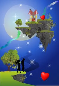 Somewhere in space Stock Illustration