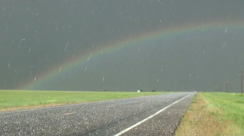 Somewhere Under the Rainbow Stock Footage 54755358