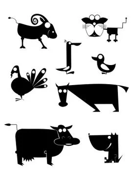 Сomic farm Stock Illustration