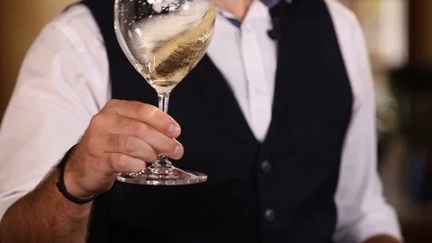 The sommelier tests the wine Stock Footage 113267285