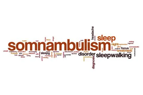 Somnabulism word cloud イラスト素材