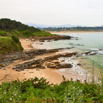 Somo Beach Foto stock