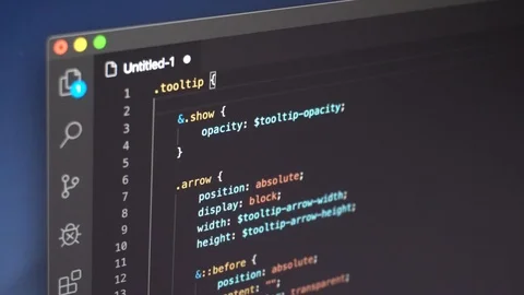 Сomputer code Stock Footage 127424509