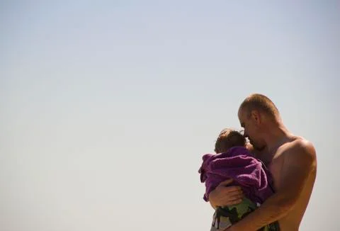 Son and dad Stock Photos