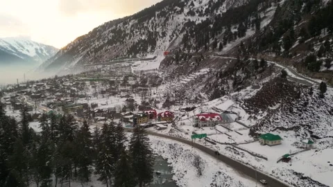 Sonamarg Drone Shot Stock Footage 314186980