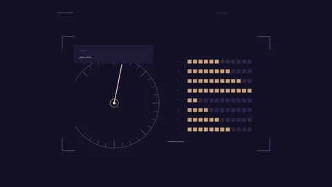 Sonar Data Dashboard HUD Seamless Loop Stock Footage 342296126