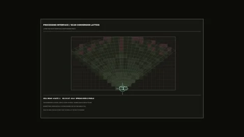 Sonar Data Processing Interface Seamless Loop Stock Footage 342295476