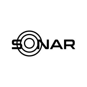 A sonar logo Stock Illustration