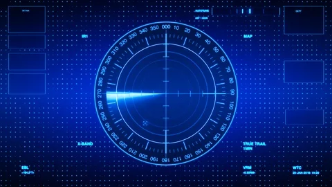 Sonar Screen For Submarines And Ships. R... | Stock Video | Pond5