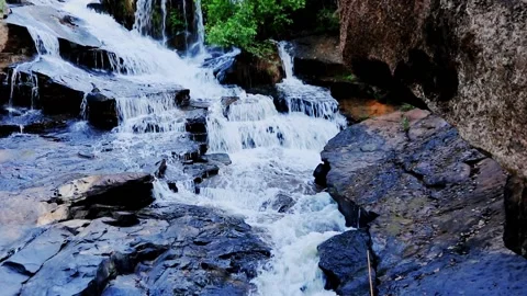 Song Khon Waterfall Stock Footage 208237688