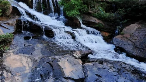 Song Khon Waterfall Stock Footage 208238037