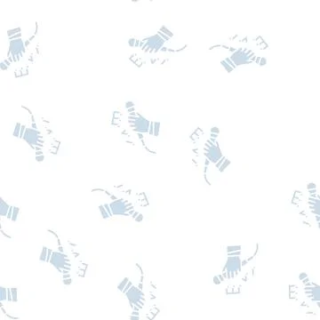Song singing glyph seamless pattern Illustrazione stock