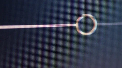 Song timeline on computer screen, macro closeup, moving Stock Footage 84343392