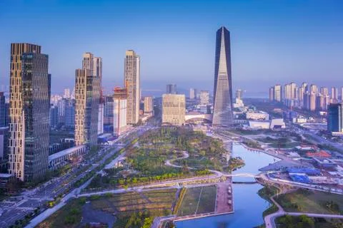 Songdo Central Park in Songdo  District, Incheon South Korea. Stock Photos