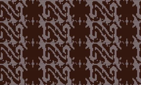 Songket pattern background, traditional design pattern vectorn Stock Illustration