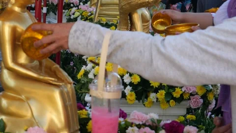 Songkran blessings Video stock 333271802
