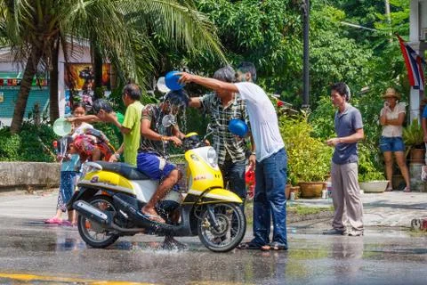 Songkran Foto stock