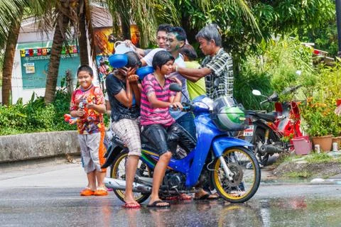 Songkran Foto stock
