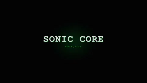 Sonic Core Title Screen - Retro Gaming Intro Animation Stock Footage 331568157