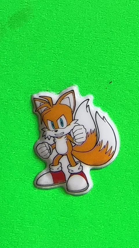 Sonic the Hedgehog Characters on Green Screen Background Stockbeeldmateriaal 312861718