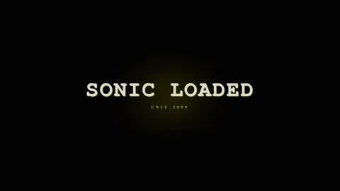Sonic Loaded Title Screen - Retro Gaming Nostalgia Stock Footage 331568449