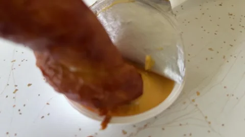 Sonic soft pretzel twist Video stock 341696193