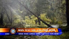 Sonic Wave Lower Third Stock After Effects