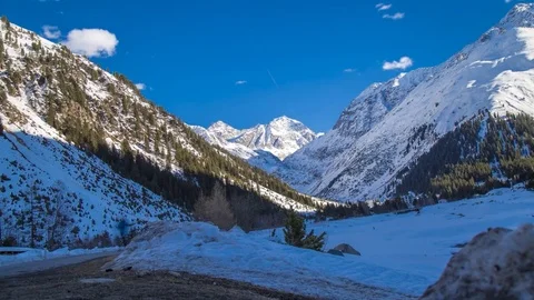 Sonne im Pitztal Stock Footage 74010530