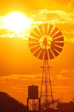 Sonne und Wasser Elemente in Namibia Sonne und Wasser Elemente in Namibia,... Stock Photos