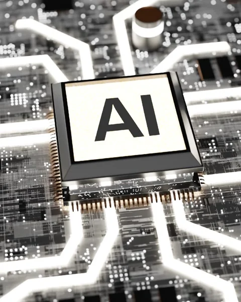 Сonnecting an artificial intelligence processor to the motherboard	 Stock Footage 265809711