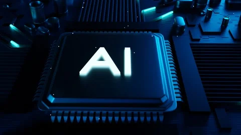 Сonnecting an artificial intelligence processor to the motherboard	 Stock Footage 275744745