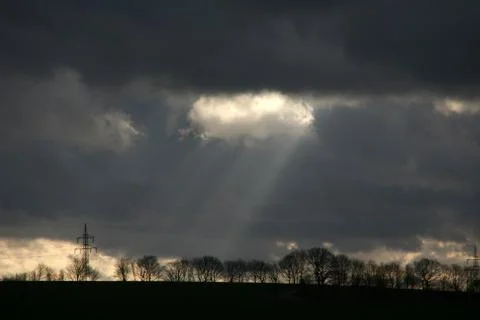 Sonnendurchbruch Foto stock