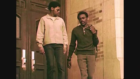 Sonny get lectured about his position in the world as a black man in this film Stock Footage 111348656