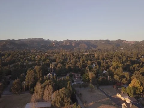 SONOMA VALLEY VIEW DRONE 스톡 동영상 82576625