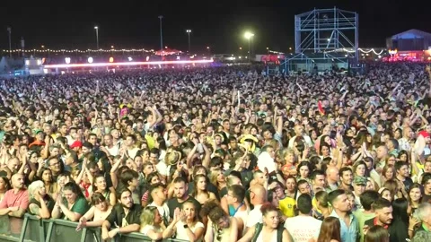 Sonorama Ribera celebrates its second day with a unique atmosphere, Aranda de Du Stock-Footage 314487609