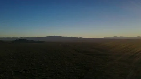 Sonoran Desert Horizon with Sun Stock Footage 208873013