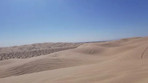 Sonoran, Sand Dune Desert, Yuma Arizona, Pan Shot Stock Footage 146558253