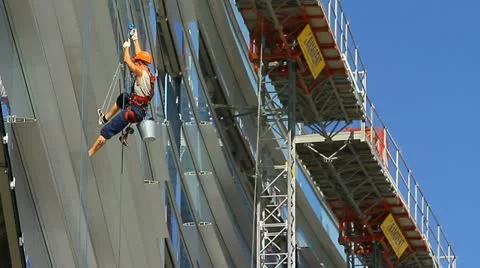 сonstruction of the Olympic objects in Sochi 4 Stock Footage 22022672