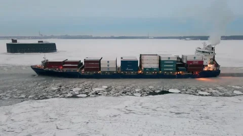 Сontainer ship Stock Footage 168145619