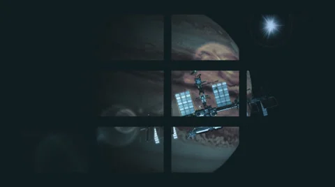 Сontrol center exploration of Space Stock Footage 24779407