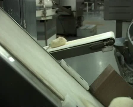 Сonveyor with dough Видео 12159614
