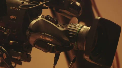 Sony broadcast camera moving on crane Stock Footage 47630909