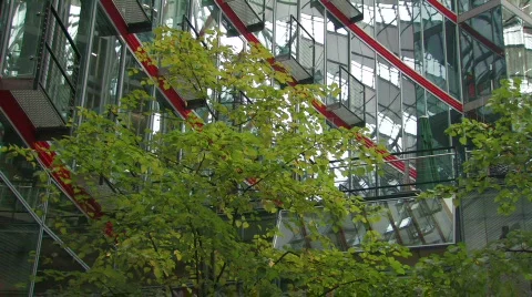 Sony Centre at Potsdamer Platz in Berlin 4 Video stock 497696