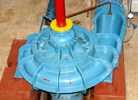 SONY DSC Circulation pump at the old hydro station. Stock Photos