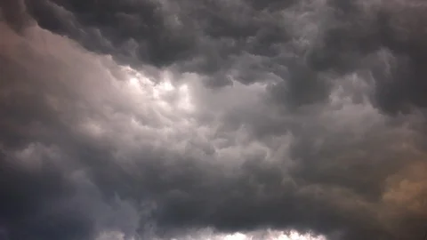 Sony FS7 roll clouds front 03 Stock Footage 100319825