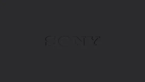Sony Logo Cut Out. Black Stock Footage 158022536