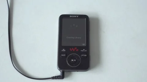 Sony MP3 Player Startup, 4K Video stock 318794130