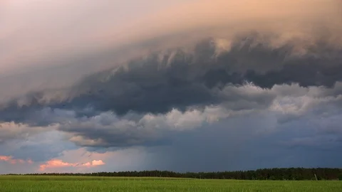 Sony SF7 roll clouds front 01 Stock Footage 100320661