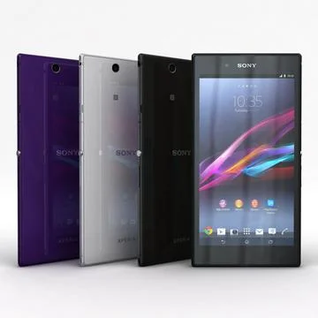 3D Model: Sony Xperia Z Ultra Black, White & Purple #96469151