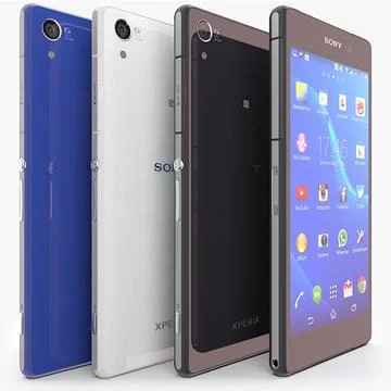 Sony Xperia Z2 All Colors 3D Model